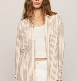 Z Supply Reese Button Up Stripe Top