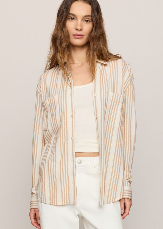 Z Supply Reese Button Up Stripe Top