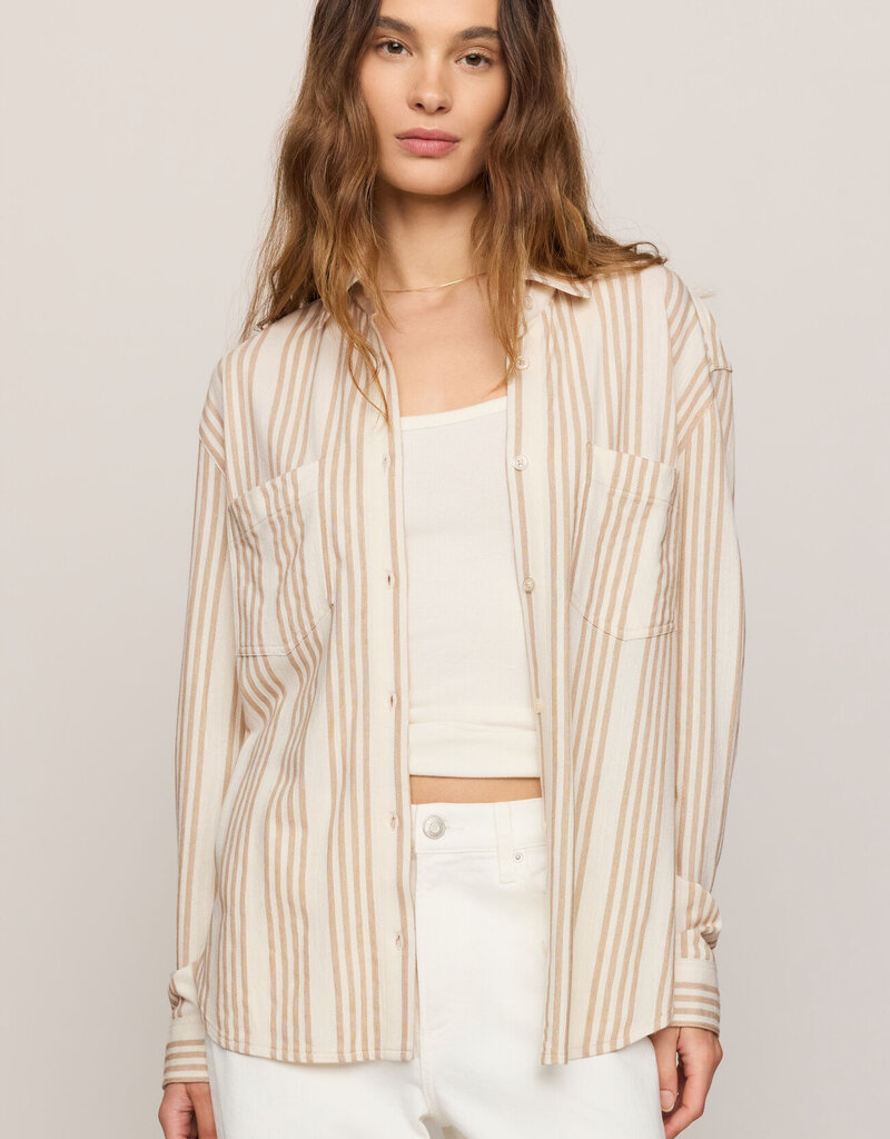 Z Supply Reese Button Up Stripe Top