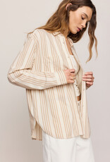 Z Supply Reese Button Up Stripe Top