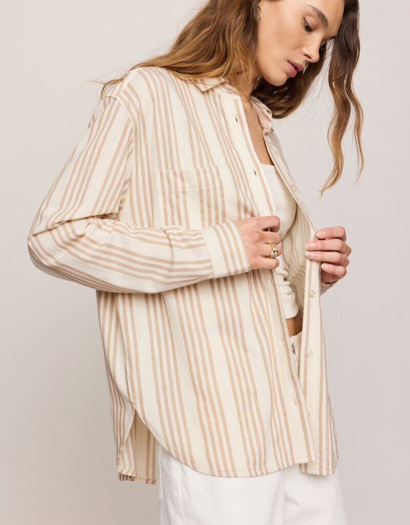 Z Supply Reese Button Up Stripe Top