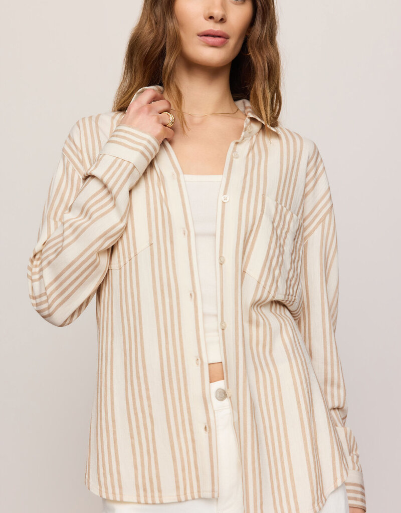 Z Supply Reese Button Up Stripe Top
