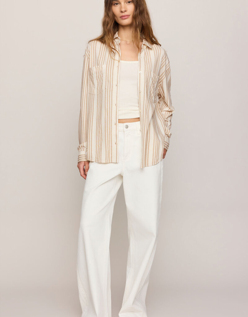 Z Supply Reese Button Up Stripe Top