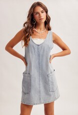509 Broadway Overall Mini Dress