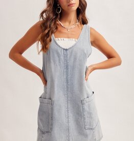 509 Broadway Overall Mini Dress