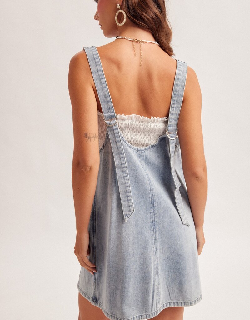 509 Broadway Overall Mini Dress