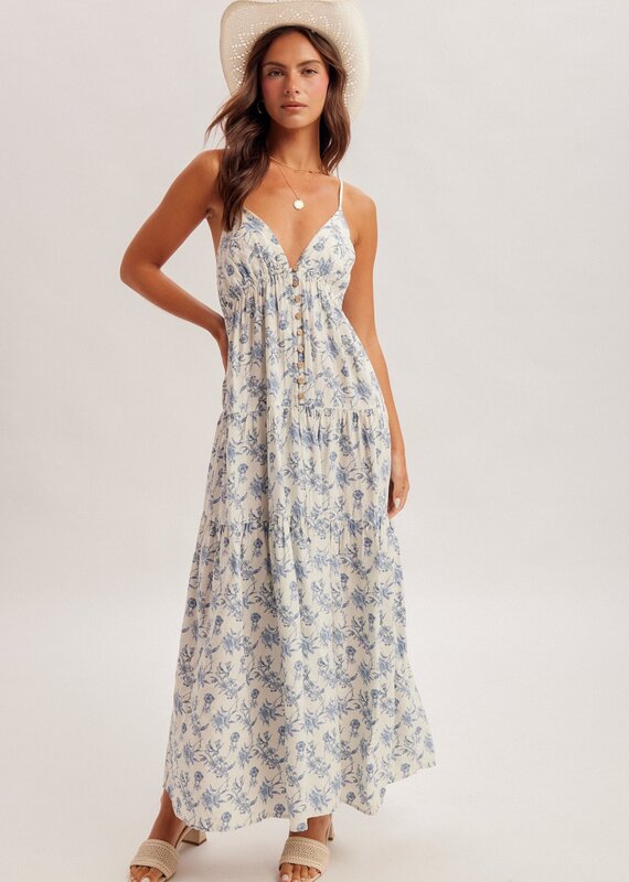 509 Broadway Front Button Maxi Dress