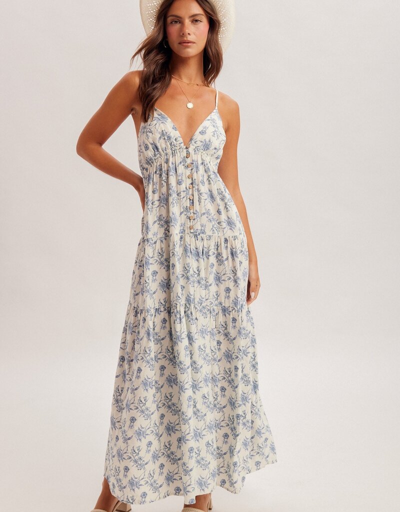 509 Broadway Front Button Maxi Dress