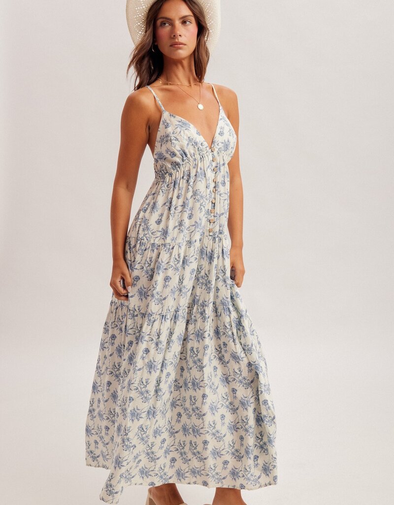 509 Broadway Front Button Maxi Dress