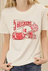 509 Broadway Nebraska Husker Football Pennant Tee