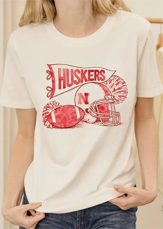509 Broadway Nebraska Husker Football Pennant Tee