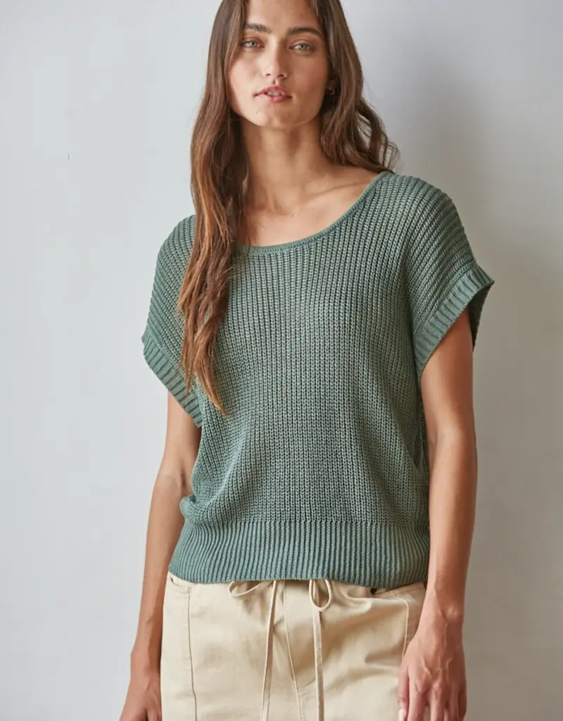 509 Broadway Knit Sweater Pullover Top