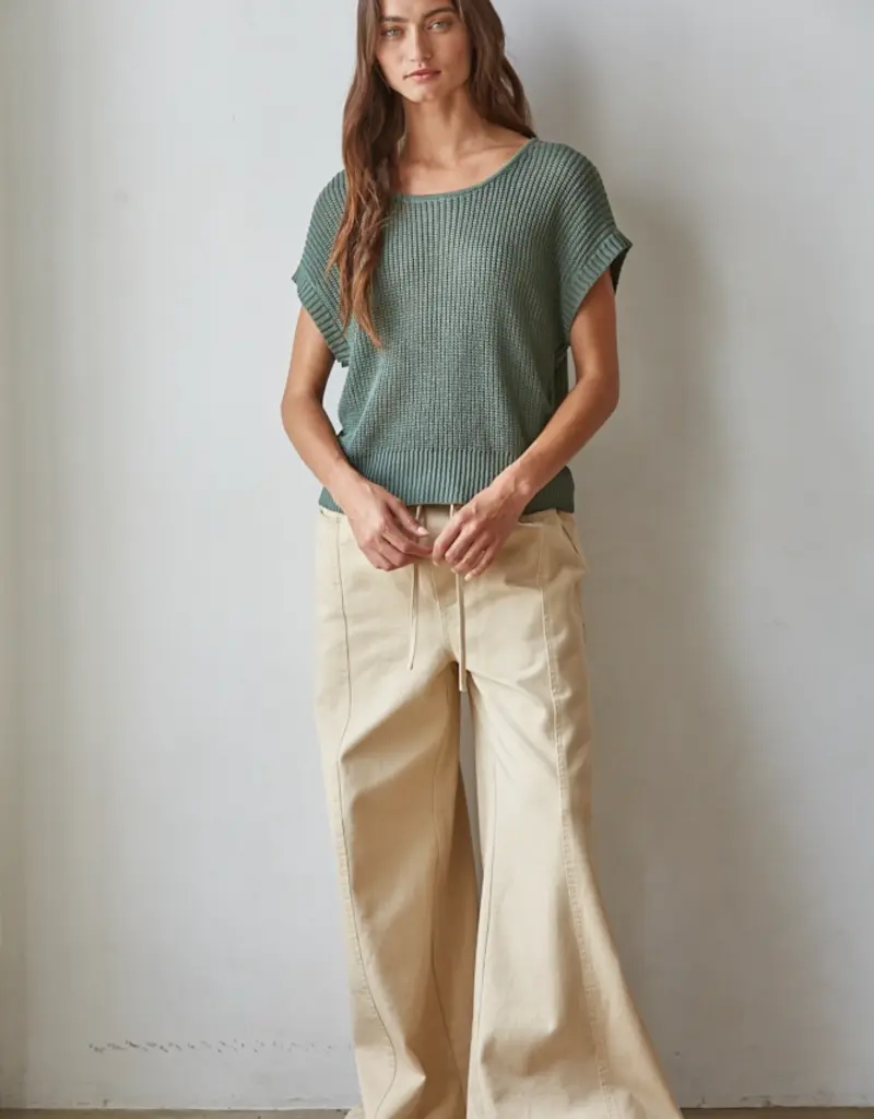509 Broadway Knit Sweater Pullover Top