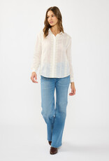 509 Broadway Tribal Embroidered Stripe Shirt