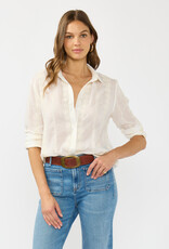 509 Broadway Tribal Embroidered Stripe Shirt