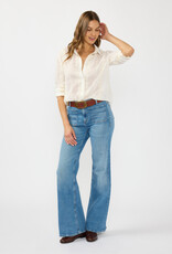 509 Broadway Tribal Embroidered Stripe Shirt