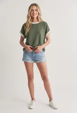 509 Broadway Round Neck Colorblock Tank