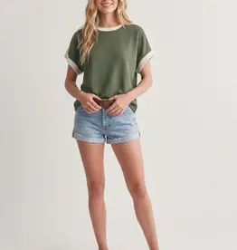 509 Broadway Round Neck Colorblock Tank