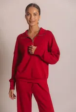 509 Broadway Quarter Zip Pullover Top