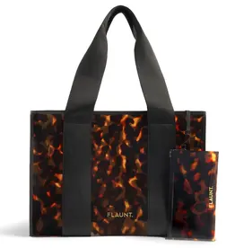 509 Broadway Tortoise Everyday Tote Bag with Pouch