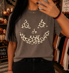 509 Broadway Leopard Jack O Lantern Tee