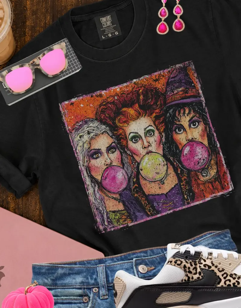 509 Broadway Blowing Bubble Witch Sisters Tee