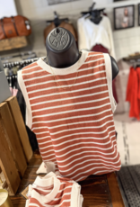 509 Broadway Stripe Cloudy Knit Tank Top