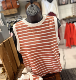 509 Broadway Stripe Cloudy Knit Tank Top