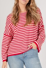 509 Broadway Striped T Body Sweater