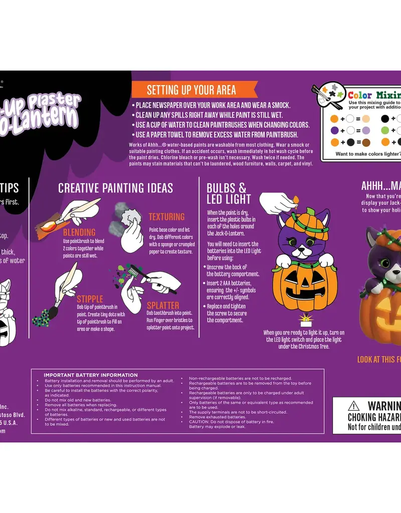 Faire Light Up Jack O lantern Paint Kit