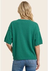 Staccato Elbow Sleeve Solid Sweater