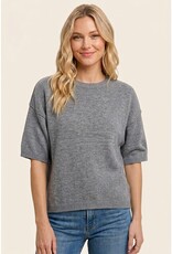 Staccato Elbow Sleeve Solid Sweater