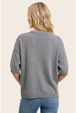 Staccato Elbow Sleeve Solid Sweater