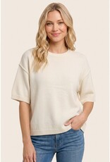 Staccato Elbow Sleeve Solid Sweater