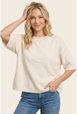 Staccato Elbow Sleeve Solid Sweater