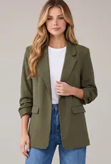 509 Broadway 3/4 Sleeve Long Blazer