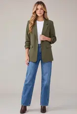 509 Broadway 3/4 Sleeve Long Blazer