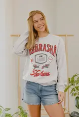 509 Broadway Nebraska Huskers Patches Sweatshirt