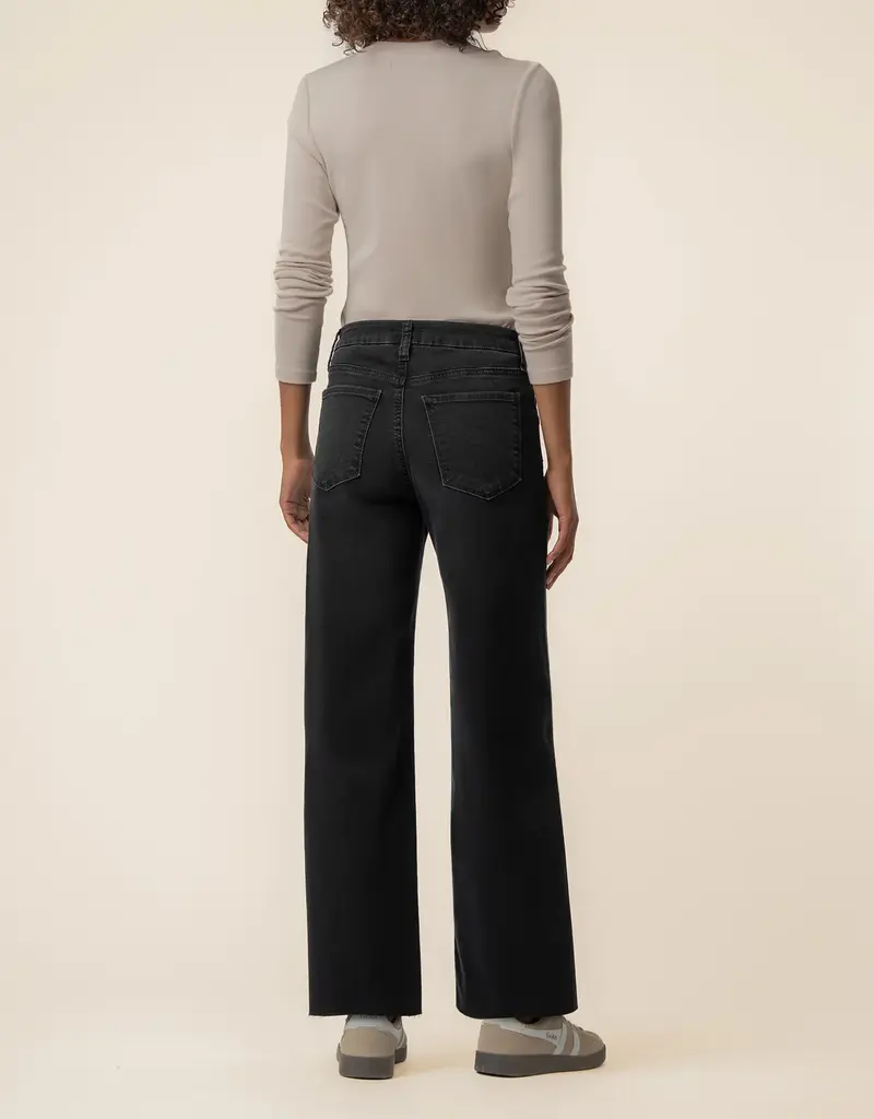 KUT From The Kloth Meg High Rise Raw Hem Wide Leg {Politely}
