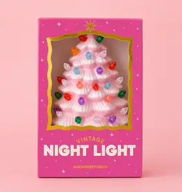 Sunshine Studios Vintage Tree Night Light |Pink