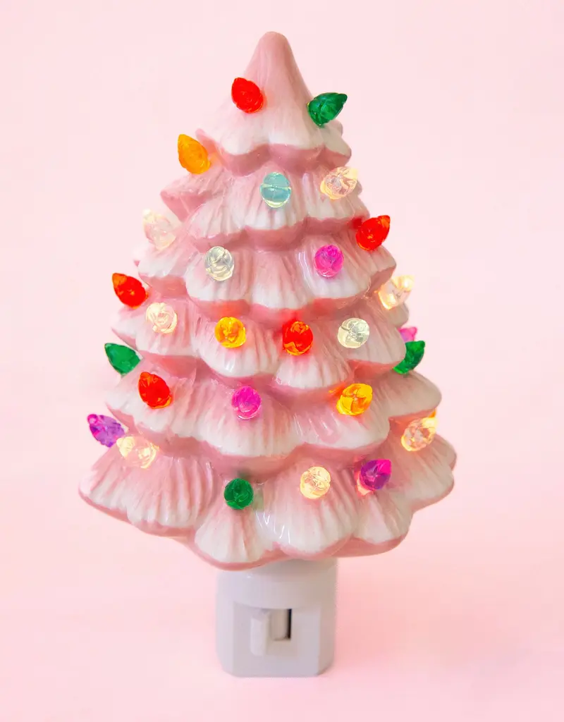 Sunshine Studios Vintage Tree Night Light |Pink
