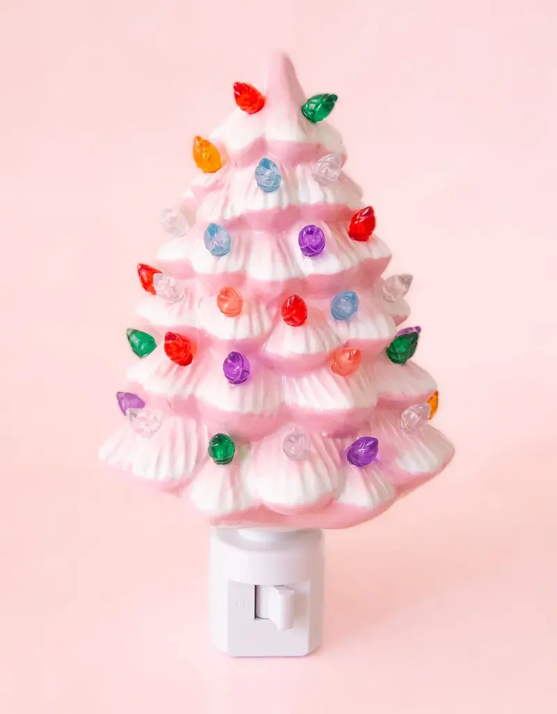 Sunshine Studios Vintage Tree Night Light |Pink
