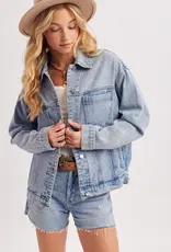 509 Broadway Oversized Button Down Jacket