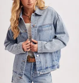 509 Broadway Oversized Button Down Jacket