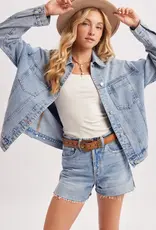 509 Broadway Oversized Button Down Jacket
