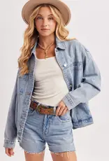 509 Broadway Oversized Button Down Jacket