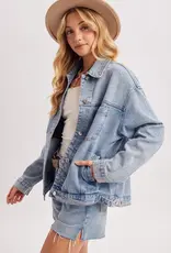 509 Broadway Oversized Button Down Jacket