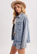 509 Broadway Oversized Button Down Jacket