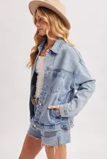 509 Broadway Oversized Button Down Jacket
