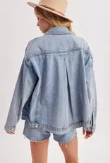 509 Broadway Oversized Button Down Jacket